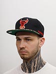 Бейсболка MITCHELL NESS арт. HHSS1101-CBUYYPPPBLCK Chicago Bulls NBA (черный)
